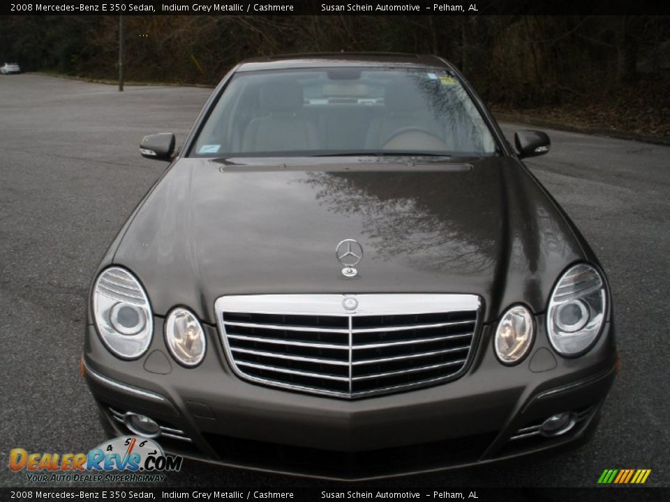 2008 Mercedes-Benz E 350 Sedan Indium Grey Metallic / Cashmere Photo #14