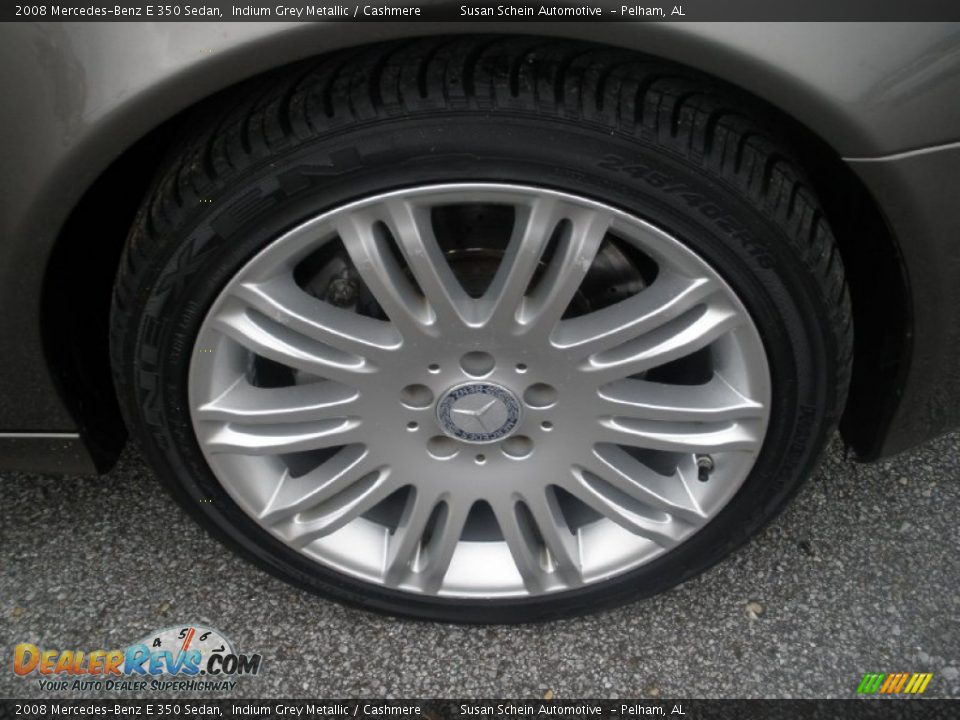 2008 Mercedes-Benz E 350 Sedan Indium Grey Metallic / Cashmere Photo #15