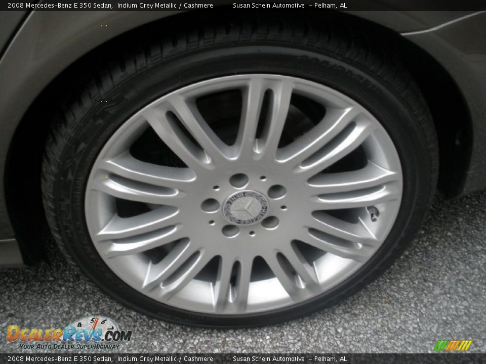 2008 Mercedes-Benz E 350 Sedan Indium Grey Metallic / Cashmere Photo #16