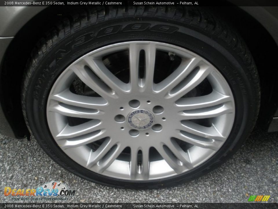 2008 Mercedes-Benz E 350 Sedan Indium Grey Metallic / Cashmere Photo #17