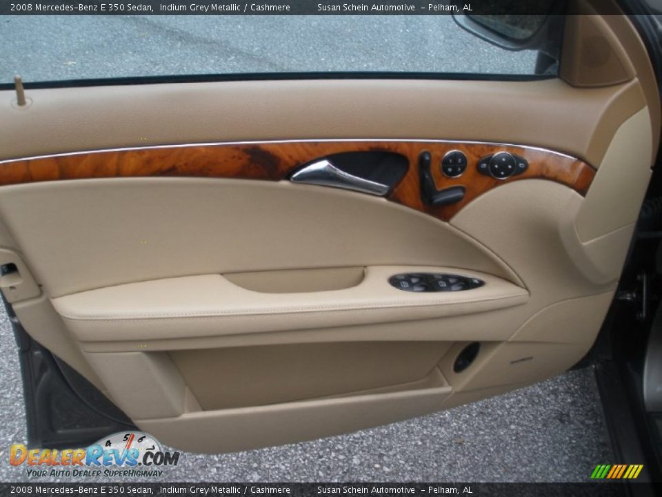 2008 Mercedes-Benz E 350 Sedan Indium Grey Metallic / Cashmere Photo #18