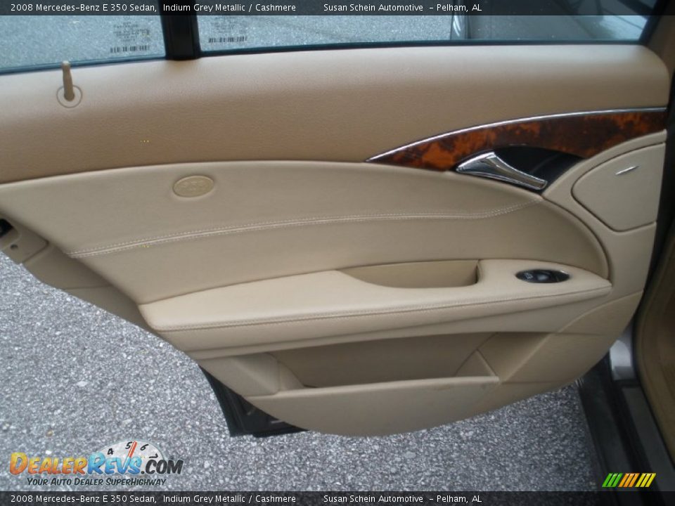 2008 Mercedes-Benz E 350 Sedan Indium Grey Metallic / Cashmere Photo #21