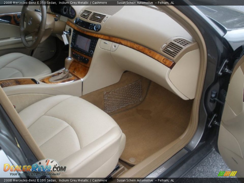 2008 Mercedes-Benz E 350 Sedan Indium Grey Metallic / Cashmere Photo #22