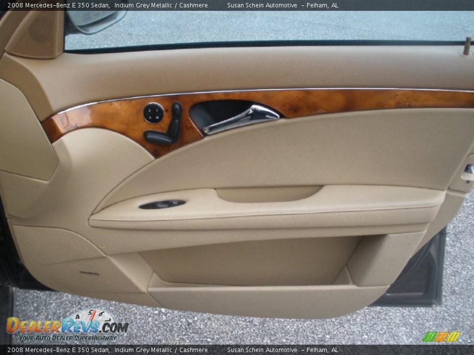 2008 Mercedes-Benz E 350 Sedan Indium Grey Metallic / Cashmere Photo #23