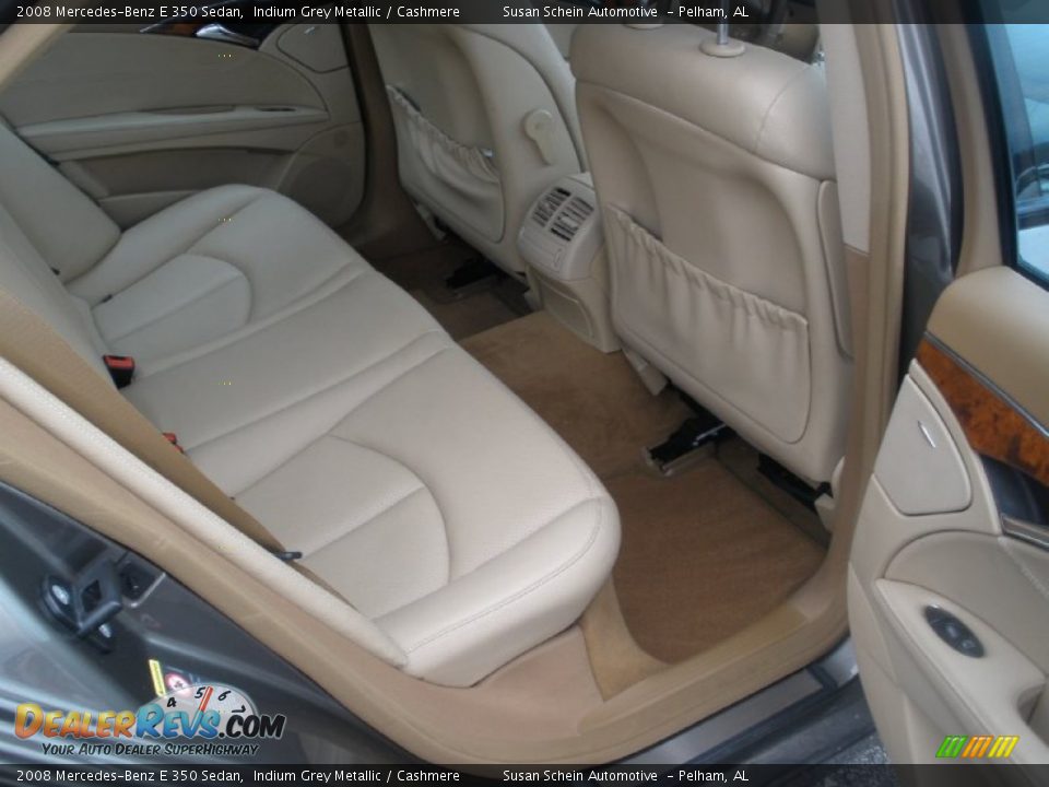 2008 Mercedes-Benz E 350 Sedan Indium Grey Metallic / Cashmere Photo #24