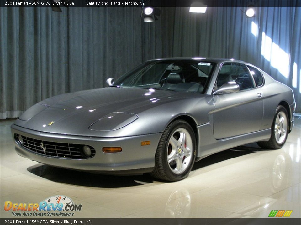 2001 Ferrari 456MGTA, Silver / Blue, Front Left - 2001 Ferrari 456M