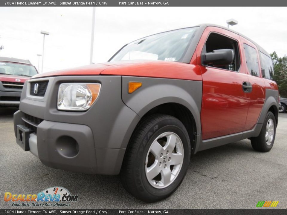 2004 Honda Element EX AWD Sunset Orange Pearl / Gray Photo #1