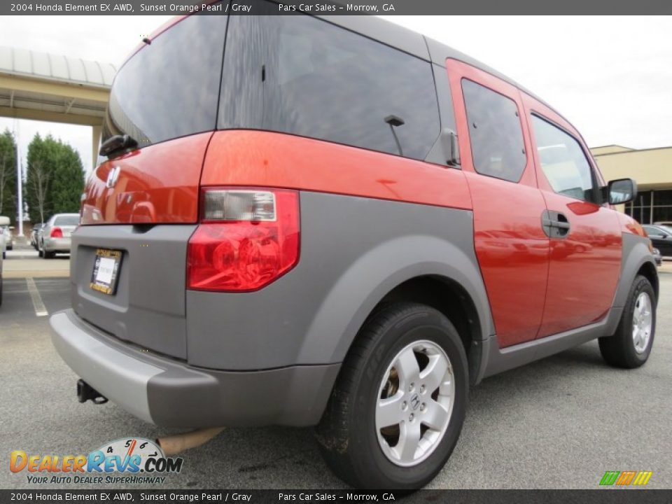 2004 Honda Element EX AWD Sunset Orange Pearl / Gray Photo #3