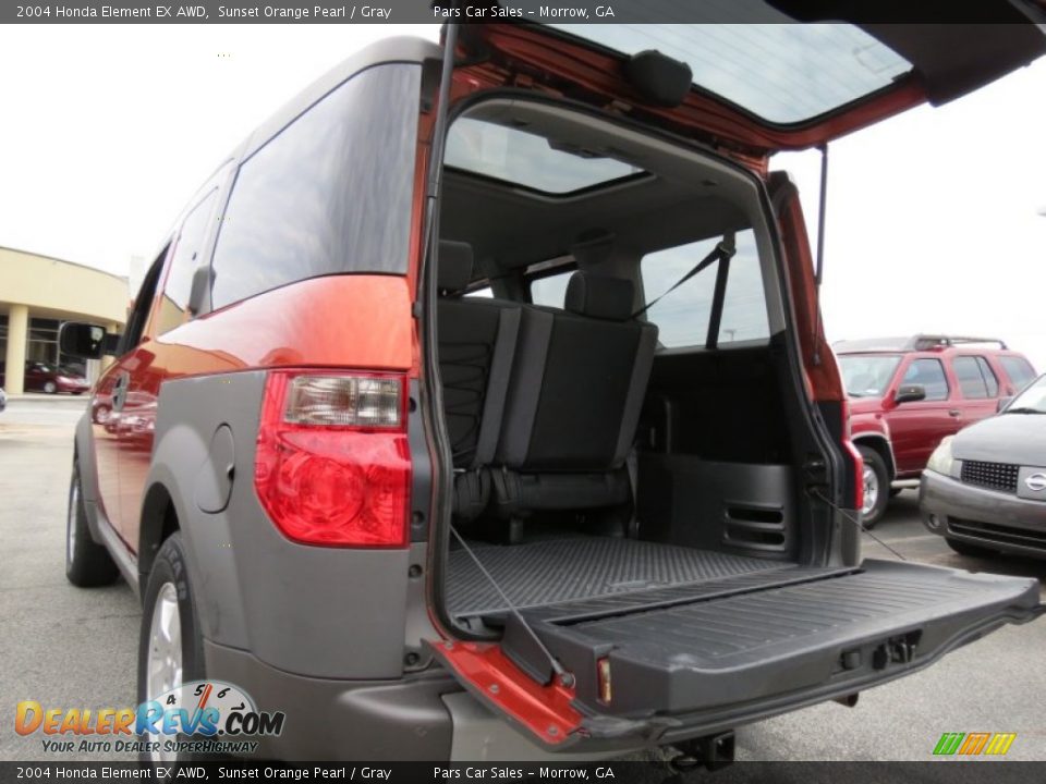 2004 Honda Element EX AWD Sunset Orange Pearl / Gray Photo #9
