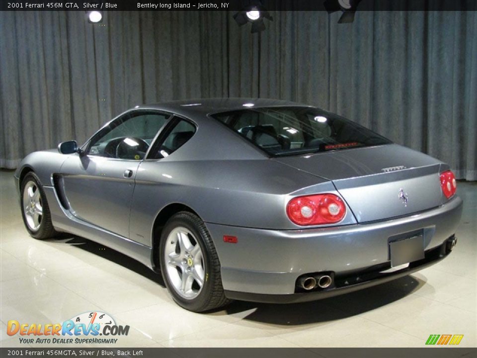 2001 Ferrari 456MGTA, Silver / Blue, Back Left - 2001 Ferrari 456M