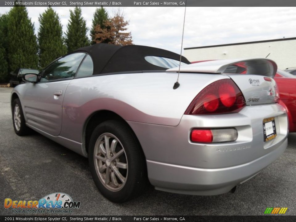 2001 Mitsubishi Eclipse Spyder GS Sterling Silver Metallic / Black Photo #2