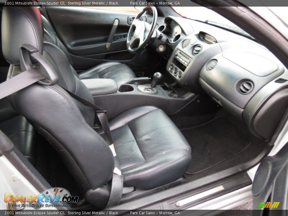 Black Interior - 2001 Mitsubishi Eclipse Spyder GS Photo #7