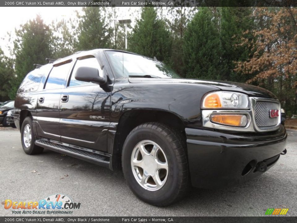 2006 GMC Yukon XL Denali AWD Onyx Black / Sandstone Photo #4