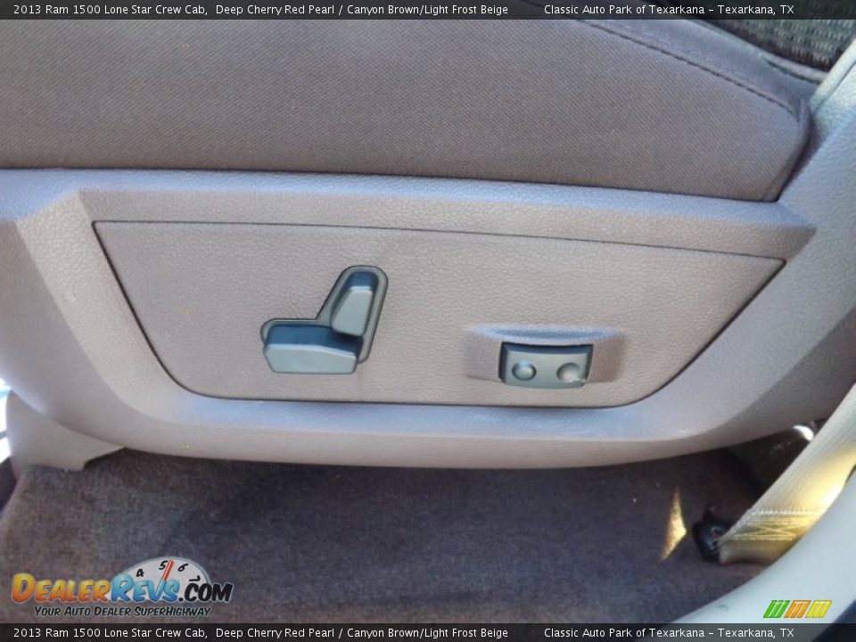2013 Ram 1500 Lone Star Crew Cab Deep Cherry Red Pearl / Canyon Brown/Light Frost Beige Photo #12
