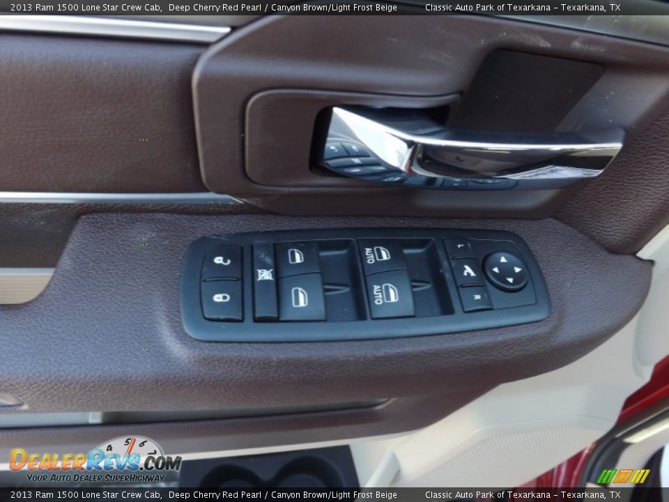 2013 Ram 1500 Lone Star Crew Cab Deep Cherry Red Pearl / Canyon Brown/Light Frost Beige Photo #15