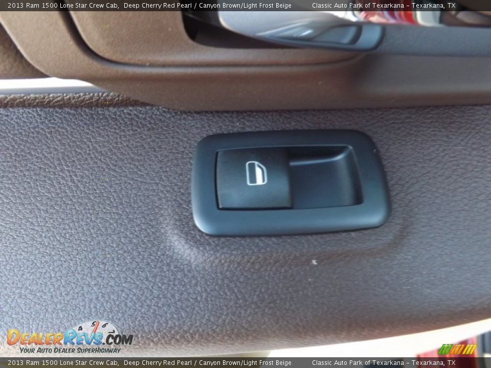 2013 Ram 1500 Lone Star Crew Cab Deep Cherry Red Pearl / Canyon Brown/Light Frost Beige Photo #17