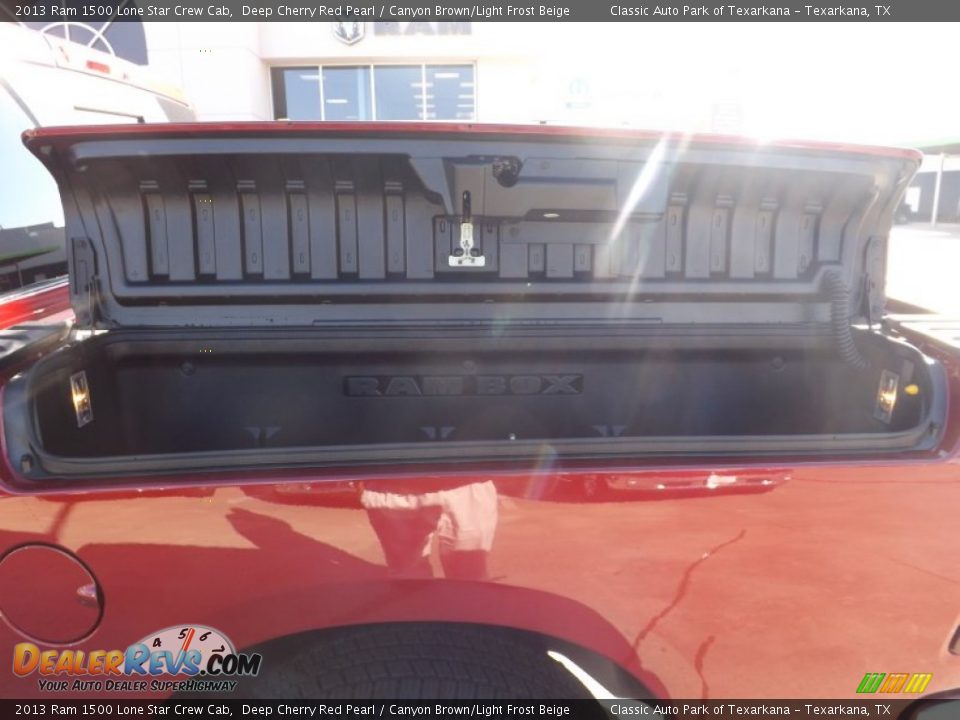 2013 Ram 1500 Lone Star Crew Cab Deep Cherry Red Pearl / Canyon Brown/Light Frost Beige Photo #18