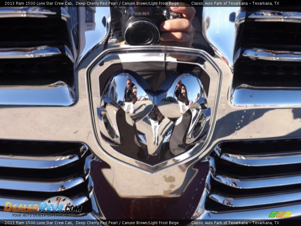 2013 Ram 1500 Lone Star Crew Cab Deep Cherry Red Pearl / Canyon Brown/Light Frost Beige Photo #23