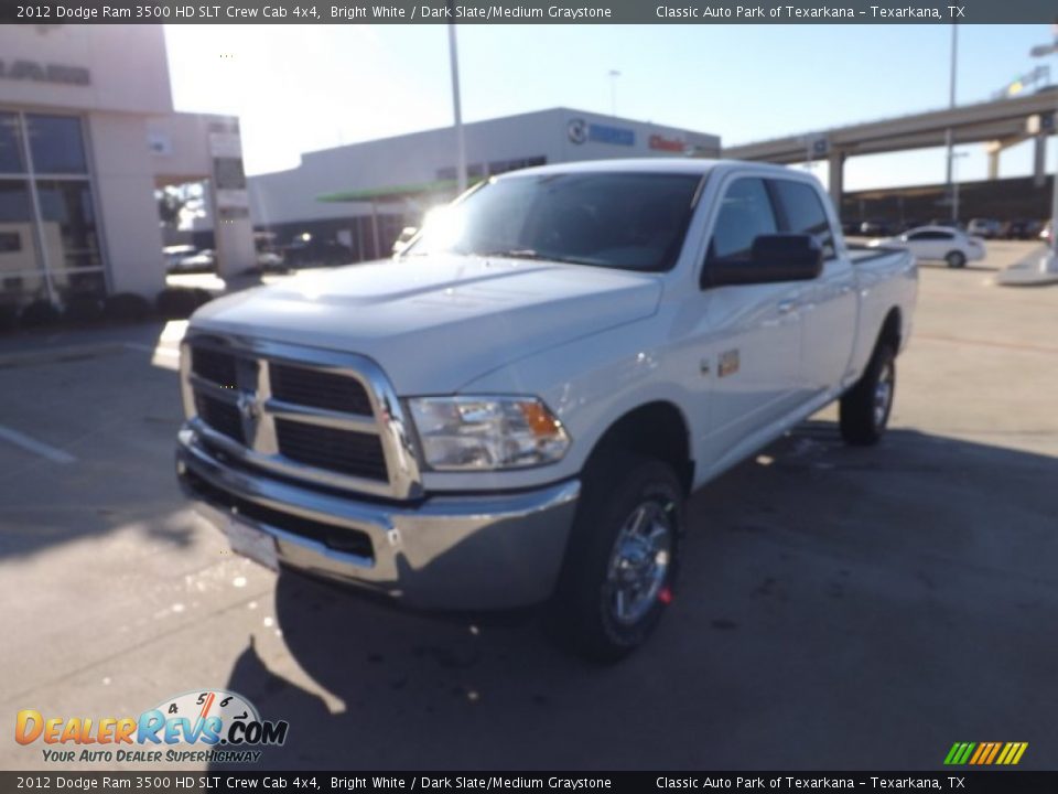 2012 Dodge Ram 3500 HD SLT Crew Cab 4x4 Bright White / Dark Slate/Medium Graystone Photo #1