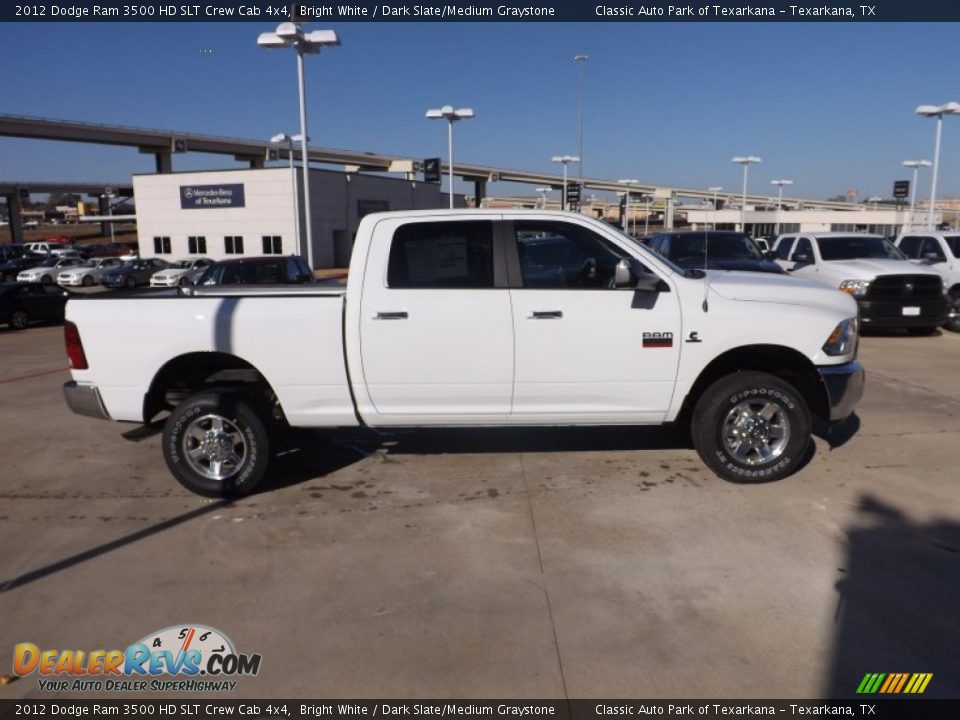 2012 Dodge Ram 3500 HD SLT Crew Cab 4x4 Bright White / Dark Slate/Medium Graystone Photo #6