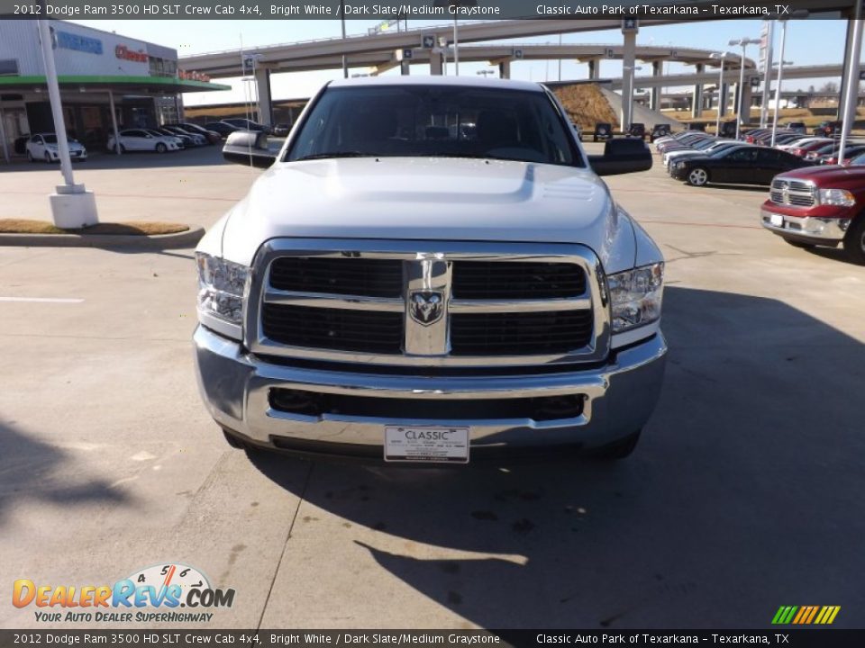 2012 Dodge Ram 3500 HD SLT Crew Cab 4x4 Bright White / Dark Slate/Medium Graystone Photo #8