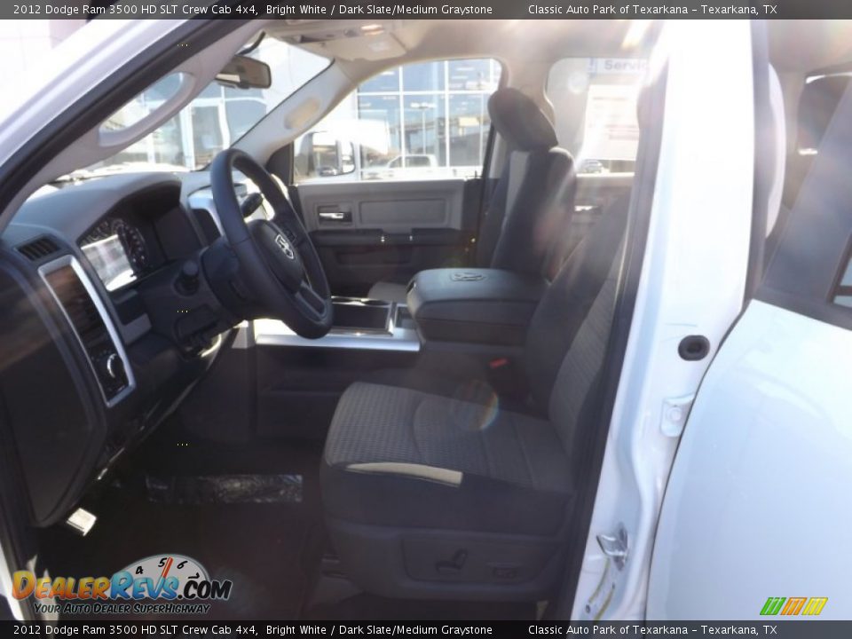 2012 Dodge Ram 3500 HD SLT Crew Cab 4x4 Bright White / Dark Slate/Medium Graystone Photo #12