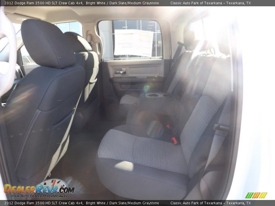 2012 Dodge Ram 3500 HD SLT Crew Cab 4x4 Bright White / Dark Slate/Medium Graystone Photo #14