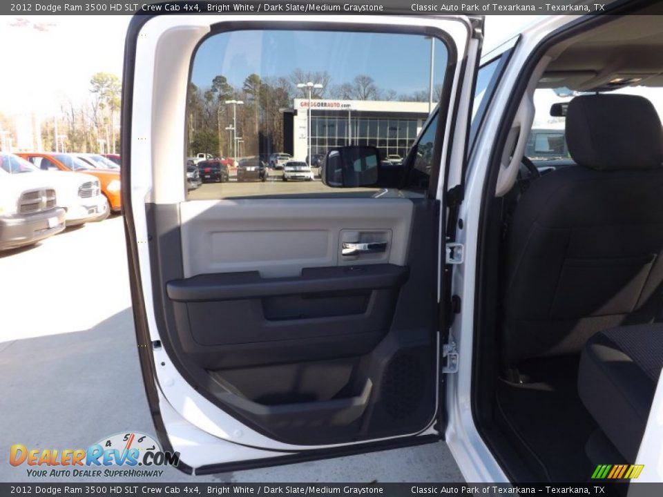 2012 Dodge Ram 3500 HD SLT Crew Cab 4x4 Bright White / Dark Slate/Medium Graystone Photo #17