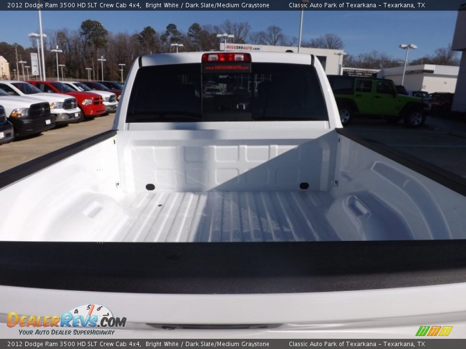 2012 Dodge Ram 3500 HD SLT Crew Cab 4x4 Bright White / Dark Slate/Medium Graystone Photo #19