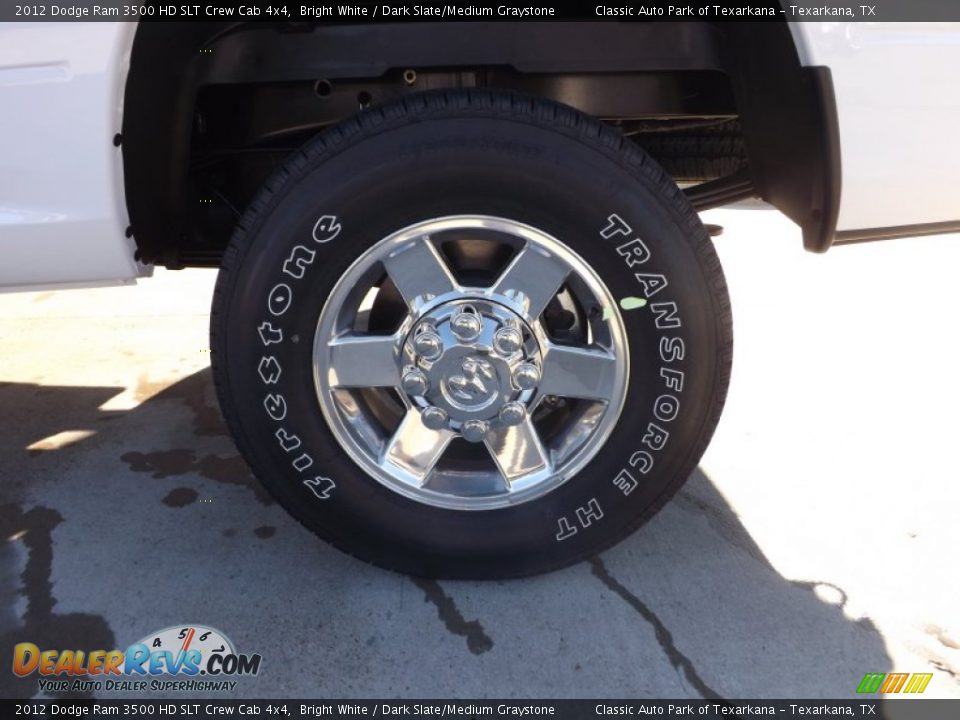 2012 Dodge Ram 3500 HD SLT Crew Cab 4x4 Bright White / Dark Slate/Medium Graystone Photo #20