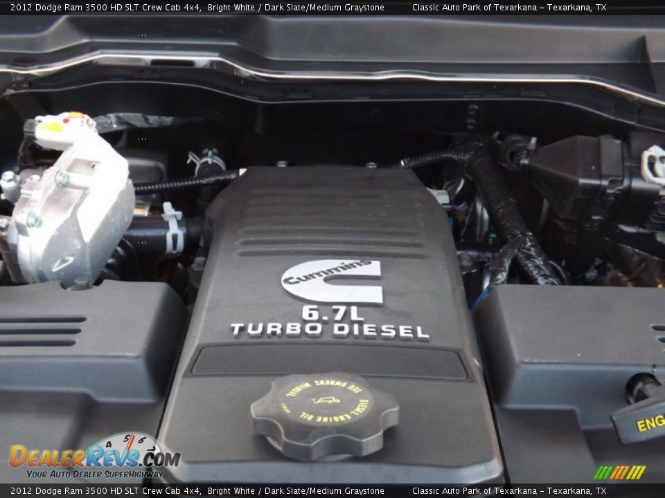 2012 Dodge Ram 3500 HD SLT Crew Cab 4x4 Bright White / Dark Slate/Medium Graystone Photo #22