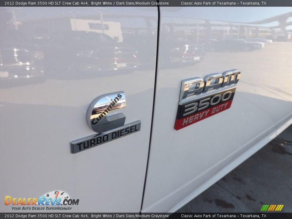 2012 Dodge Ram 3500 HD SLT Crew Cab 4x4 Bright White / Dark Slate/Medium Graystone Photo #24