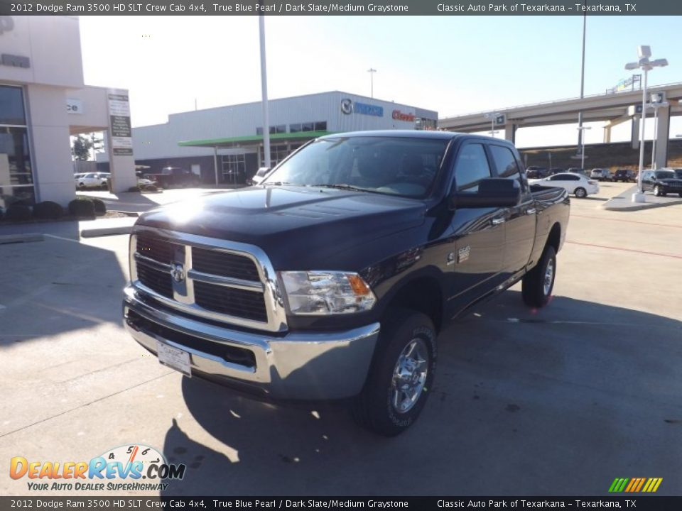 2012 Dodge Ram 3500 HD SLT Crew Cab 4x4 True Blue Pearl / Dark Slate/Medium Graystone Photo #1