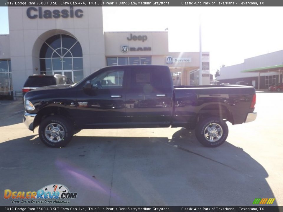2012 Dodge Ram 3500 HD SLT Crew Cab 4x4 True Blue Pearl / Dark Slate/Medium Graystone Photo #2