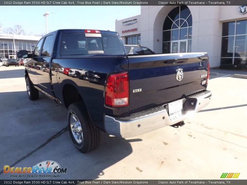 2012 Dodge Ram 3500 HD SLT Crew Cab 4x4 True Blue Pearl / Dark Slate/Medium Graystone Photo #3