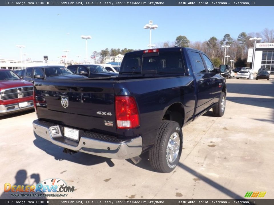 2012 Dodge Ram 3500 HD SLT Crew Cab 4x4 True Blue Pearl / Dark Slate/Medium Graystone Photo #5