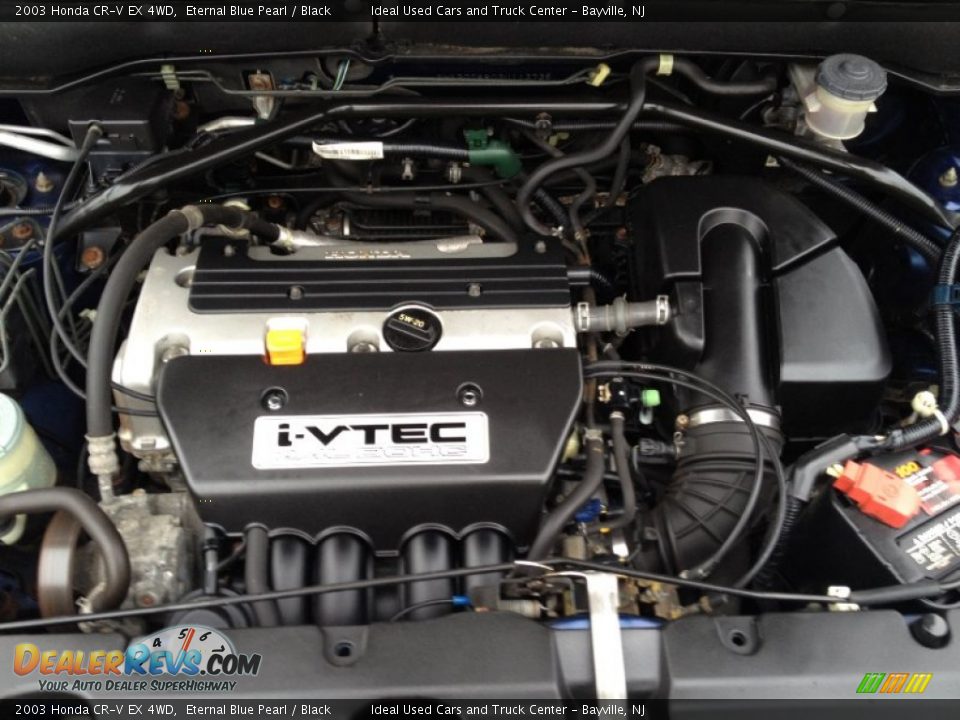 2003 Honda CR-V EX 4WD Eternal Blue Pearl / Black Photo #28