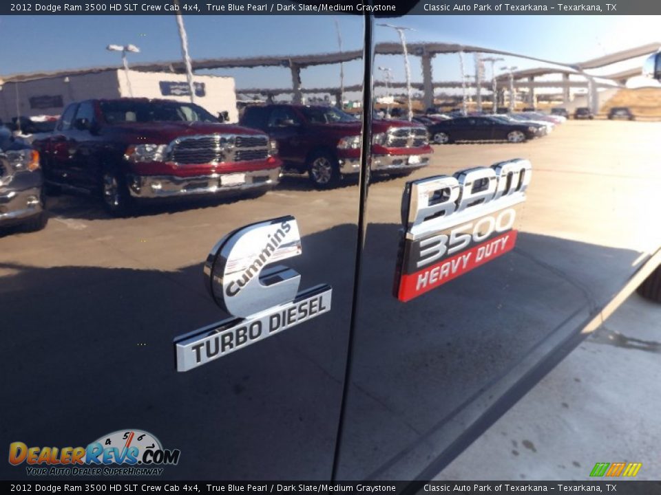 2012 Dodge Ram 3500 HD SLT Crew Cab 4x4 True Blue Pearl / Dark Slate/Medium Graystone Photo #24