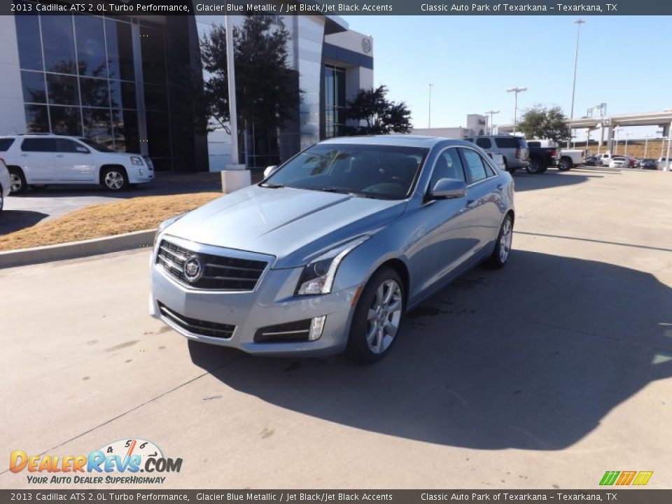 2013 Cadillac ATS 2.0L Turbo Performance Glacier Blue Metallic / Jet Black/Jet Black Accents Photo #1
