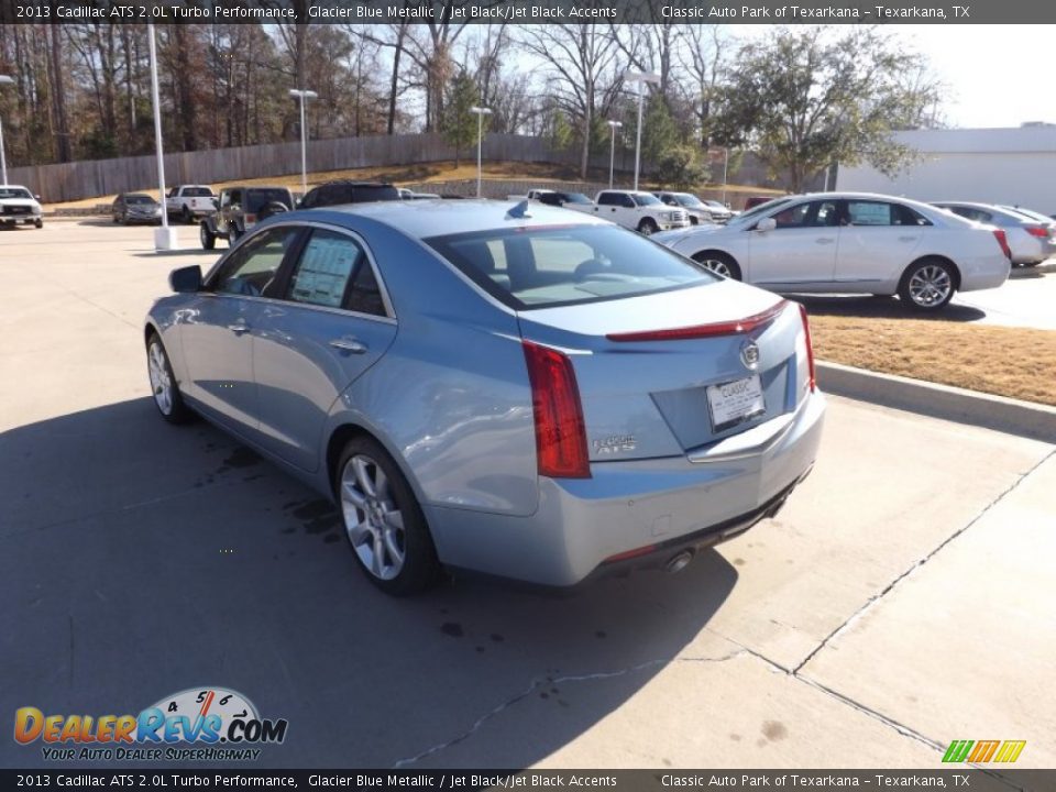 2013 Cadillac ATS 2.0L Turbo Performance Glacier Blue Metallic / Jet Black/Jet Black Accents Photo #3