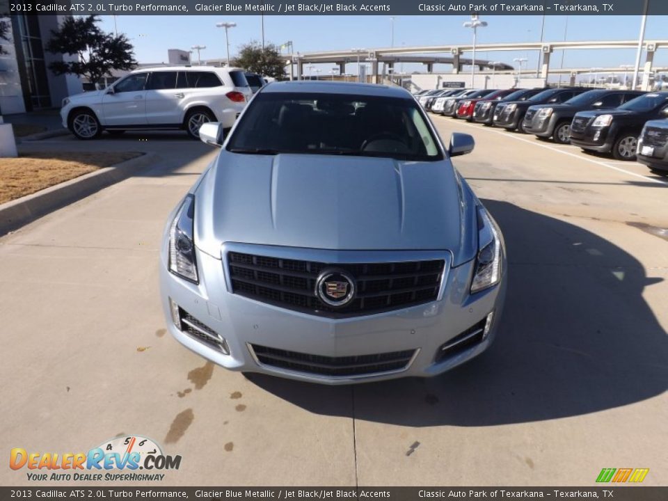 2013 Cadillac ATS 2.0L Turbo Performance Glacier Blue Metallic / Jet Black/Jet Black Accents Photo #8