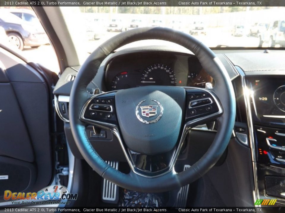 2013 Cadillac ATS 2.0L Turbo Performance Glacier Blue Metallic / Jet Black/Jet Black Accents Photo #10