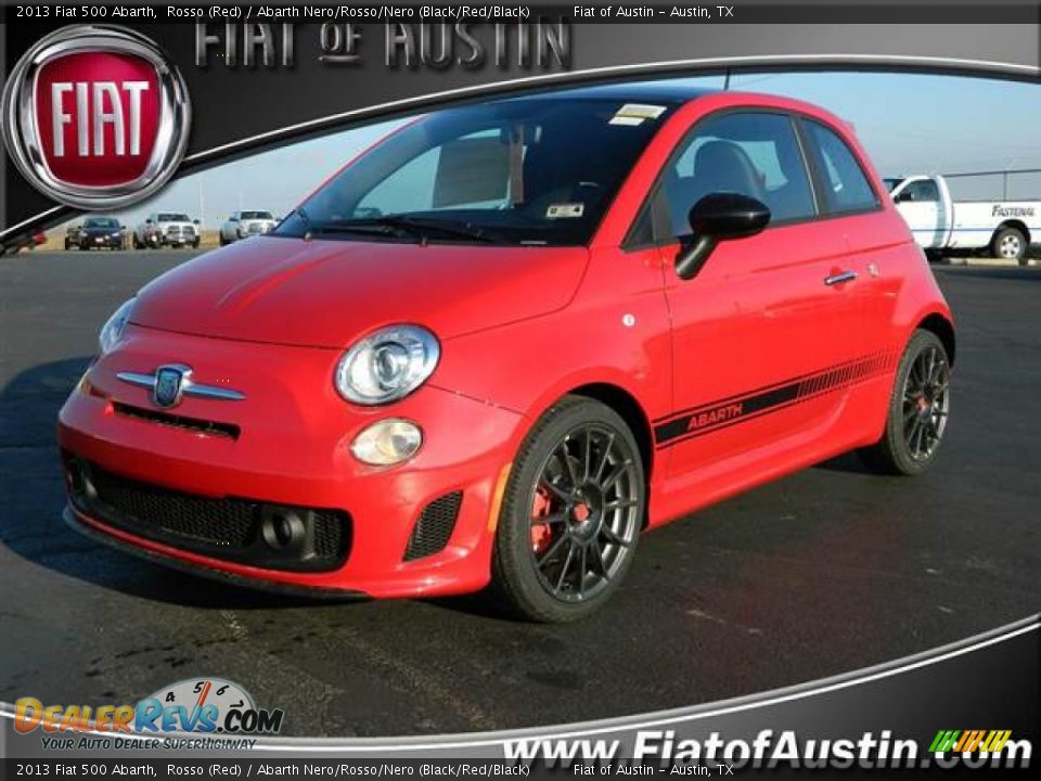 2013 Fiat 500 Abarth Rosso (Red) / Abarth Nero/Rosso/Nero (Black/Red/Black) Photo #1