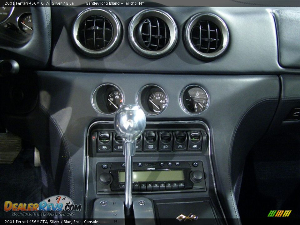 2001 Ferrari 456MGTA, Silver / Blue, Front Console - 2001 Ferrari 456M