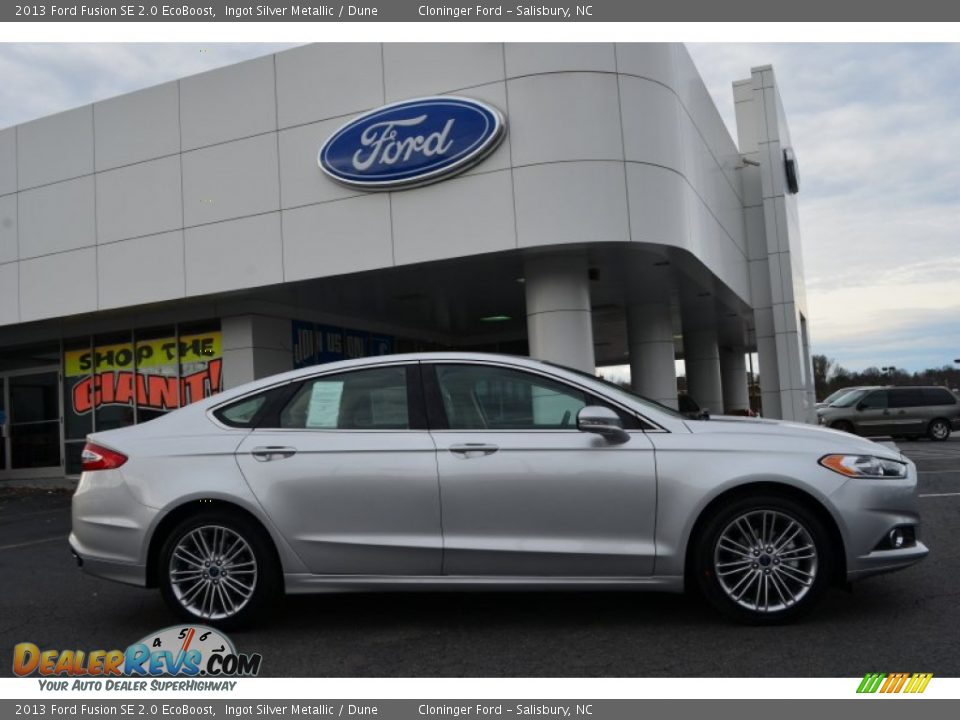Ingot Silver Metallic 2013 Ford Fusion SE 2.0 EcoBoost Photo #2
