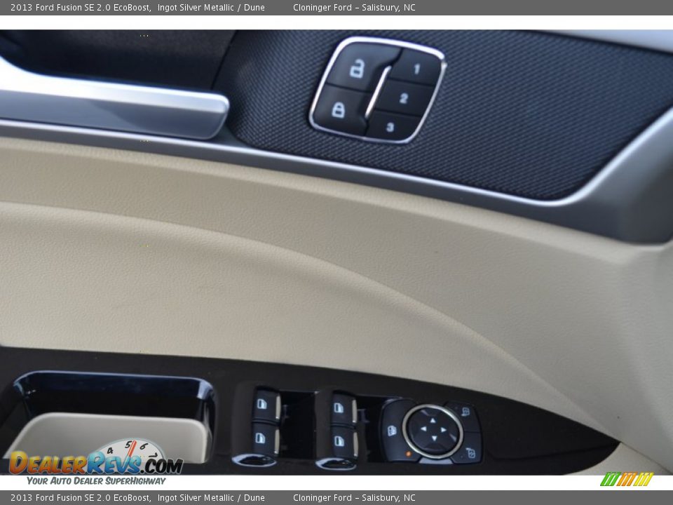 2013 Ford Fusion SE 2.0 EcoBoost Ingot Silver Metallic / Dune Photo #9