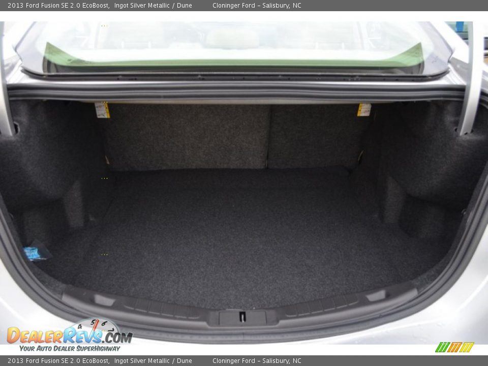 2013 Ford Fusion SE 2.0 EcoBoost Ingot Silver Metallic / Dune Photo #13