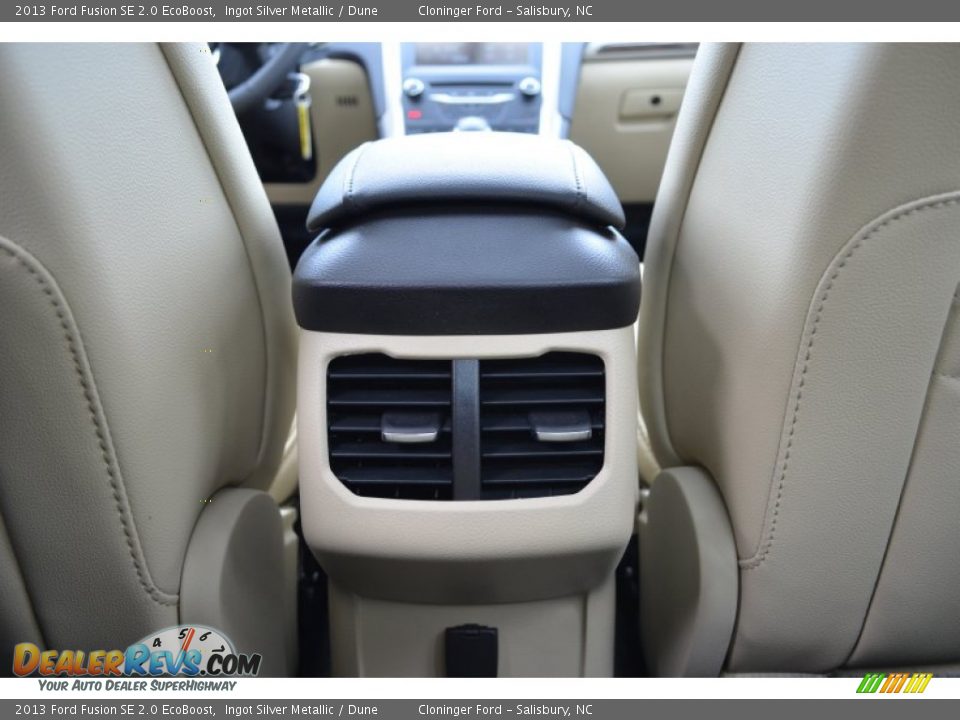 2013 Ford Fusion SE 2.0 EcoBoost Ingot Silver Metallic / Dune Photo #22