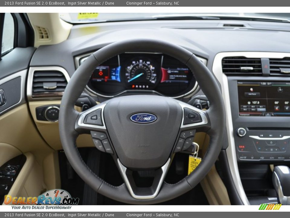 2013 Ford Fusion SE 2.0 EcoBoost Steering Wheel Photo #24