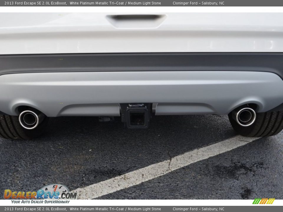 2013 Ford Escape SE 2.0L EcoBoost White Platinum Metallic Tri-Coat / Medium Light Stone Photo #23